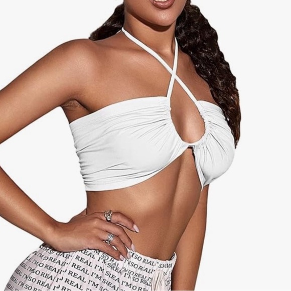 Criss-Crossed Halter Top - Picture 5 of 5